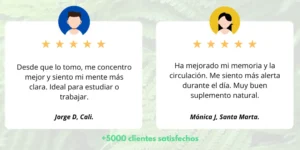 Testimonio verbiov - Ginkgo Biloba Americano - Memoria y Concentración