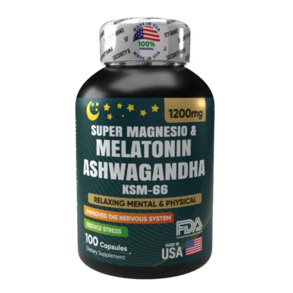 Super Magnesio & Melatonina + Ashwadgandha Ksm-66 I verbiov